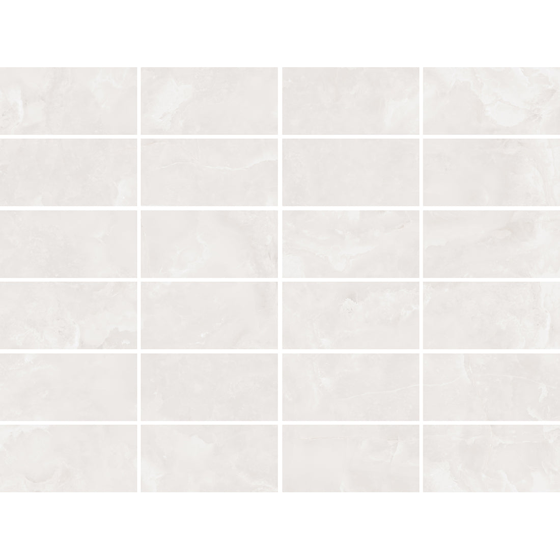 Timelessly Elegant Matte Porcelain Tiles in Unique Onyx Bianco