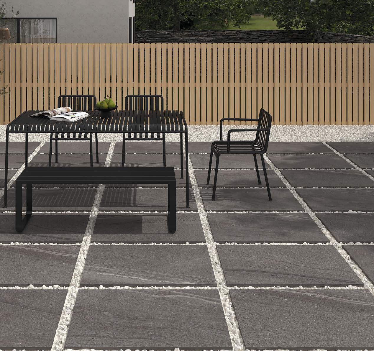 Milky Way Graphite 60x90 porcelain tile face