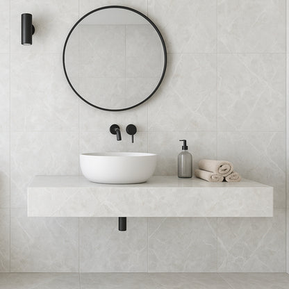 Belvedere White Satin 60x60