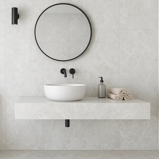 Belvedere White Satin 60x60