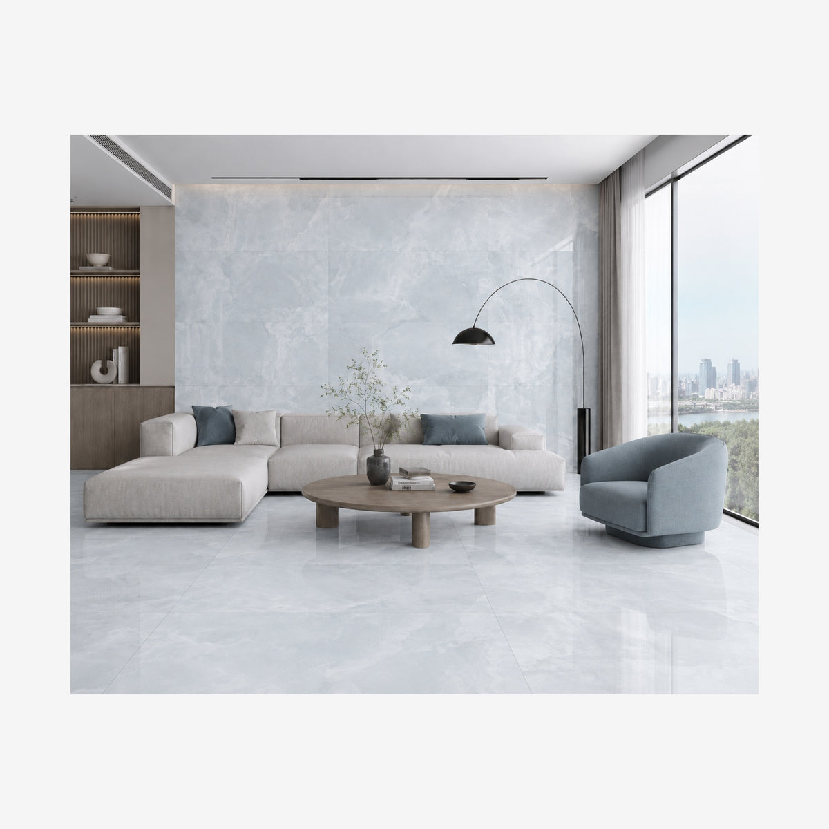 Lux Onyx Blue Polished 60x120