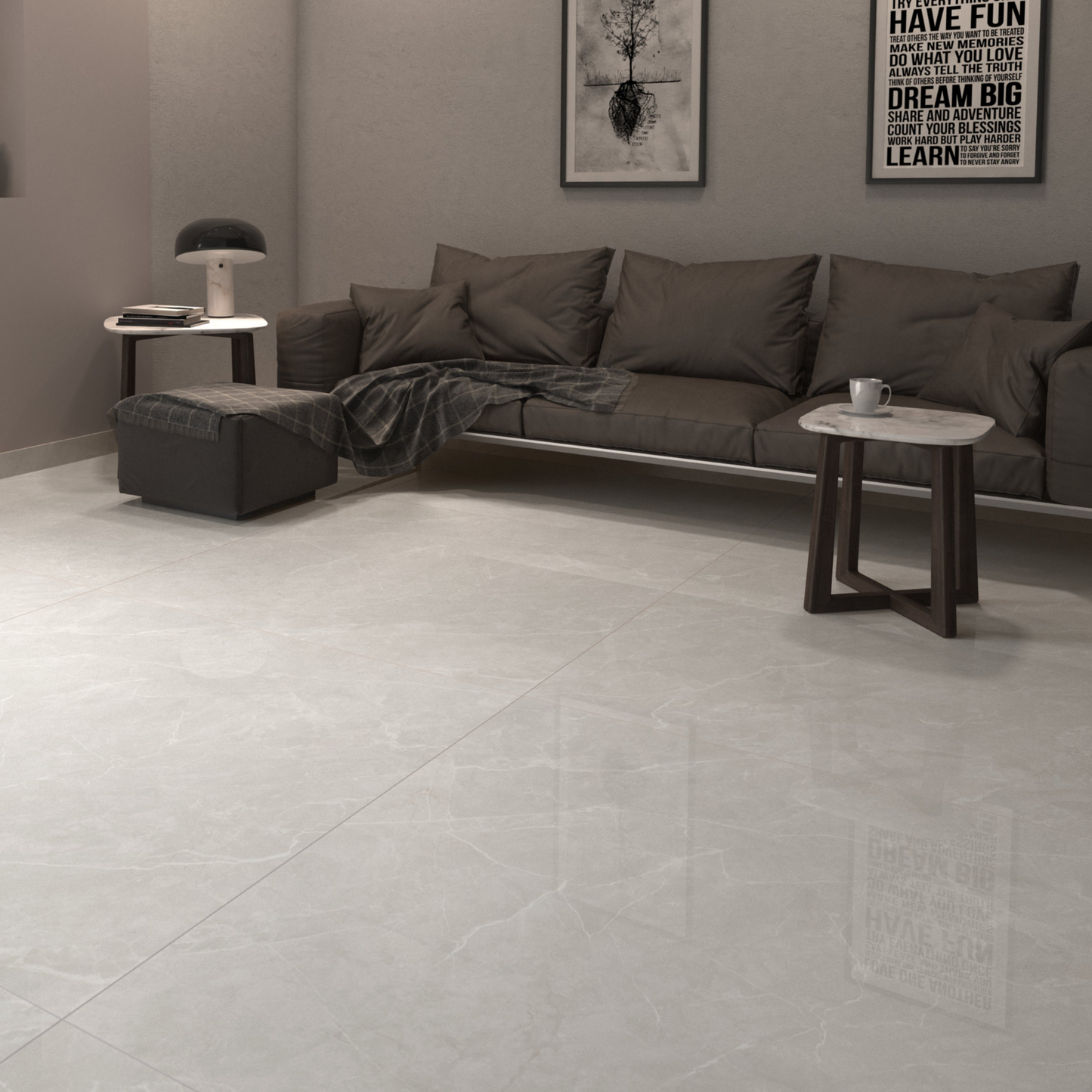 Belvedere Ivory Satin 60x60