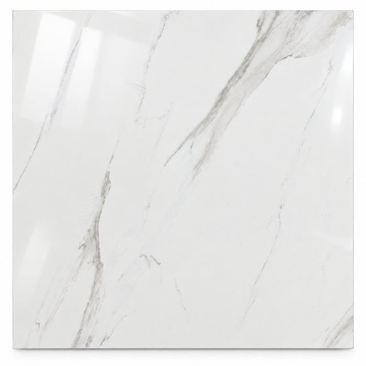 Bliss White Polished 80x80 single tile