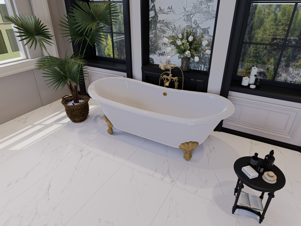 Classic White Matt Carving 60x120