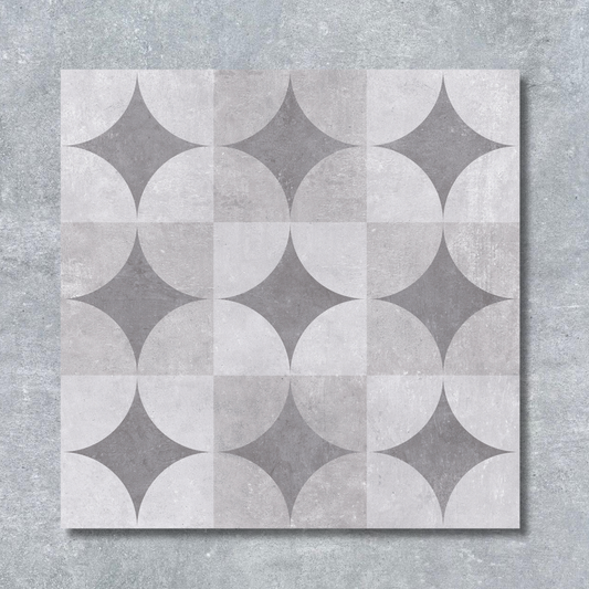 Earth pattern 60x60x2 Grey Matt