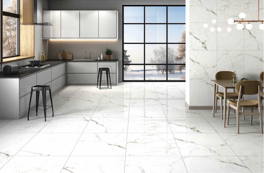 Noor Satvario Grey Polished 60x60