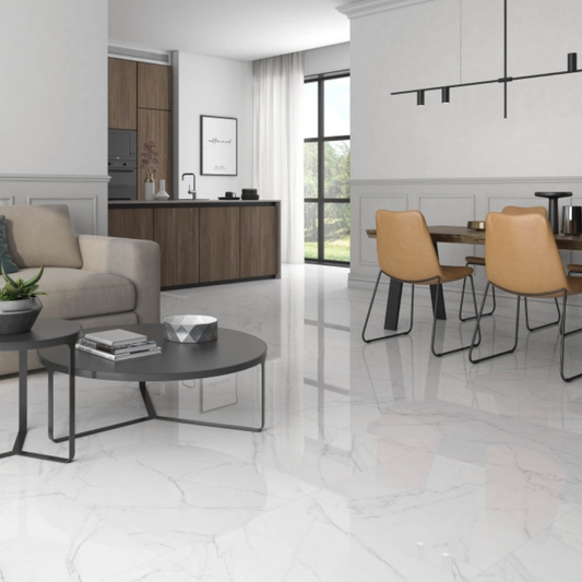 Lincoln White Polished 120x120