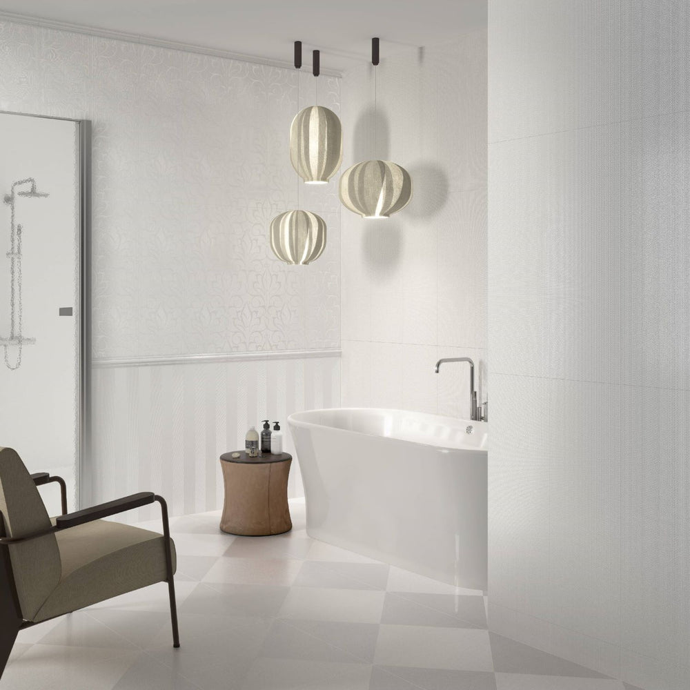 Lined White 60X60