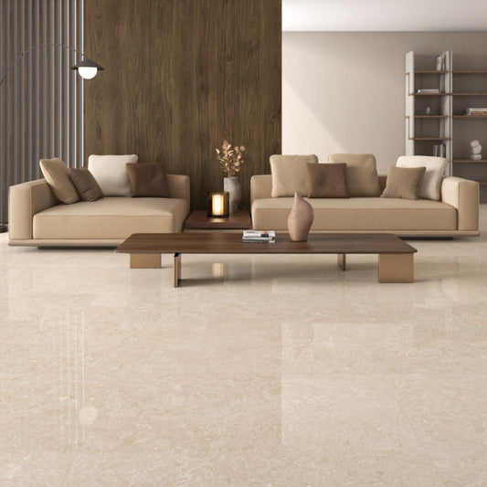Odyssey Cream Polished 60x120 room-set