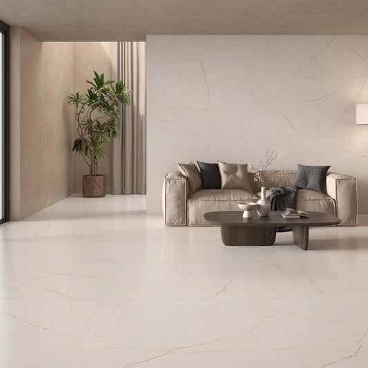 Velhira White Polished 60x120 room-set