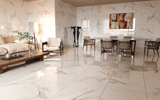 Seaside white Gloss 60x60