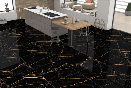 Atlantis Black Gloss 60x60
