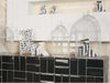 High-Gloss Ceramic Wall Tiles in Cream – 10x20