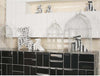 Shimmering Black Gloss Ceramic Wall Tiles - 10x20 Biselado Collection
