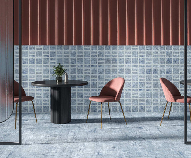 Milano Blue Frame Natural 50x100
