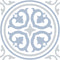 Charming Blue Retro Cube Ceramic Tiles 20x20 Matt Finish