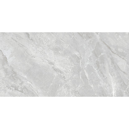 Lustrous Light Grey Porcelain Tiles - Zenith 30x60 Collection